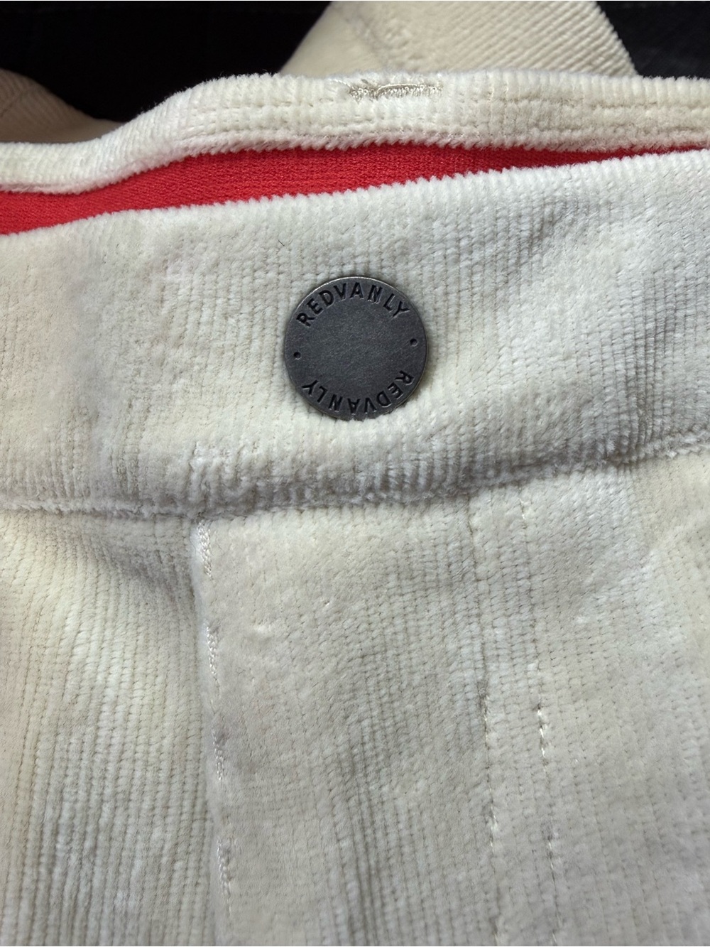 Redvanly Collins Pull-On Corduroy Golf Pants Oat XXL 32” Inseam - Picture 5 of 10